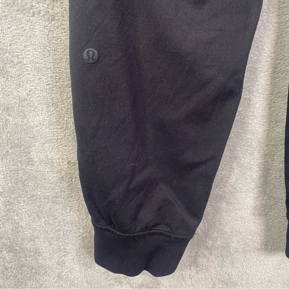 Lululemon Athletica Joggers Women Size 6 Elastic Waistband Tapered Fit Black - Picture 8 of 10